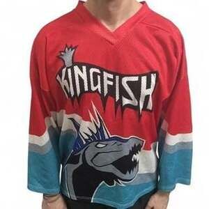 Vintage Baton Rouge Kingfish Hockey Jersey - Made in USA - XL